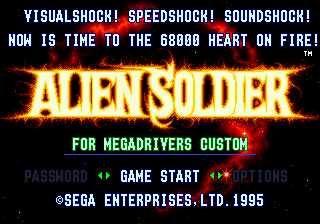 Заставка игры Alien Soldier